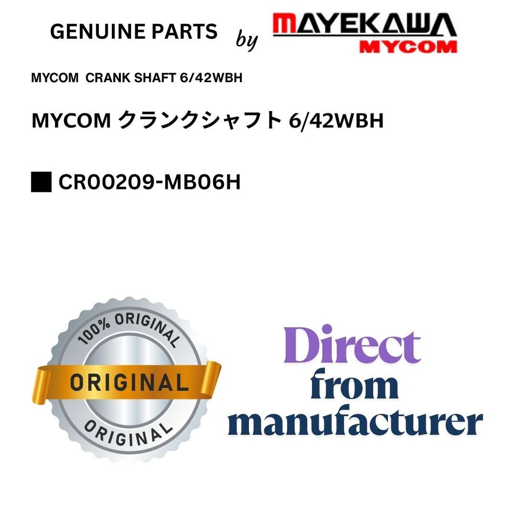 CR00209-MB06H MYCOM  CRANK SHAFT 6WBH 42WBH
