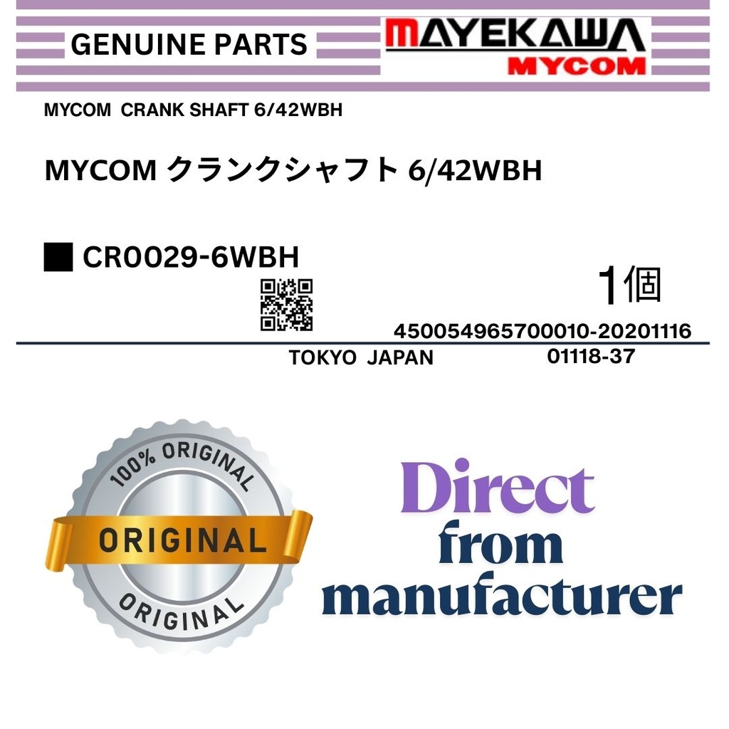 CR0029-6WBH MYCOM  CRANK SHAFT 6WBH 42WBH