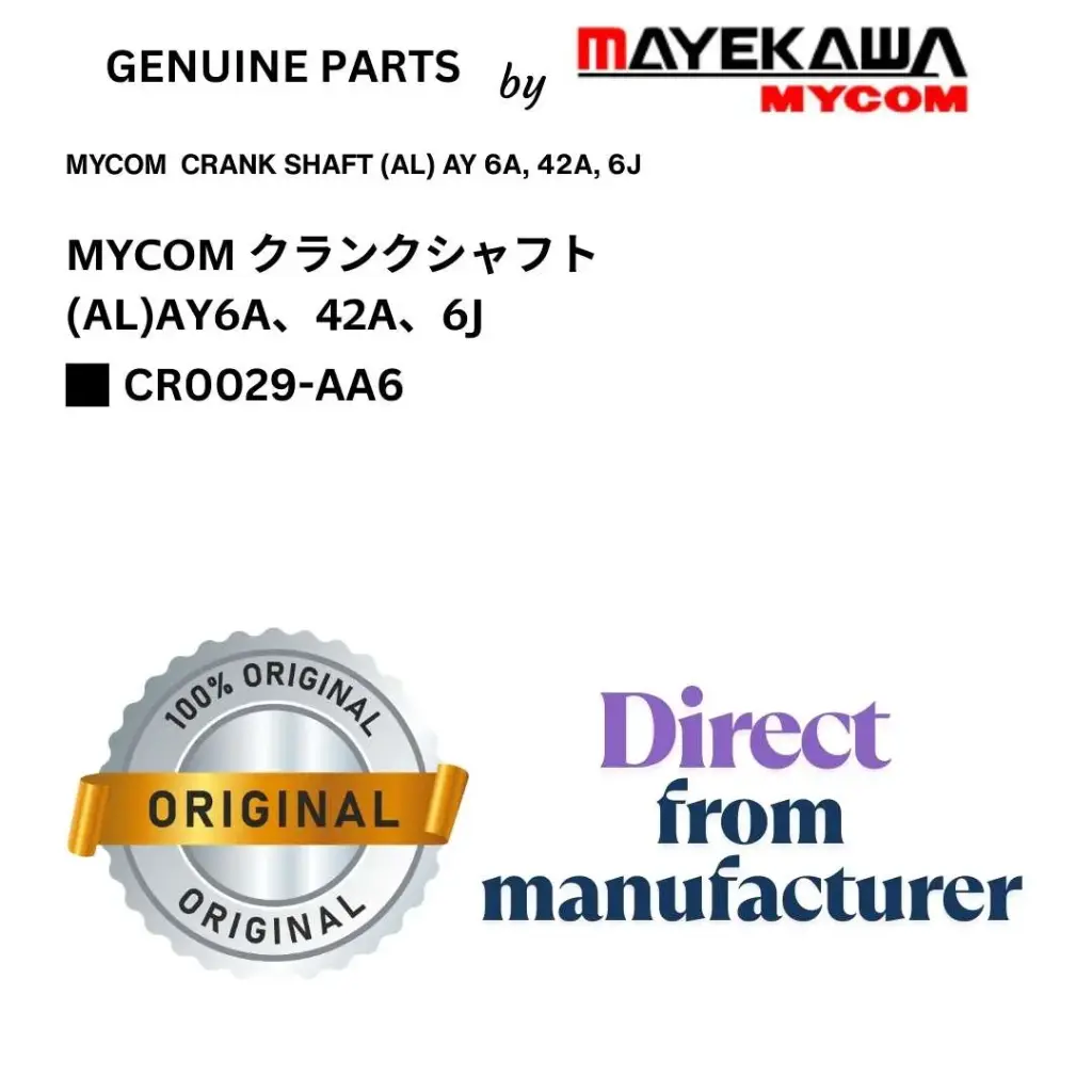 CR0029-AA6 MYCOM  CRANK SHAFT (AL) AY 6A, 42A, 6J