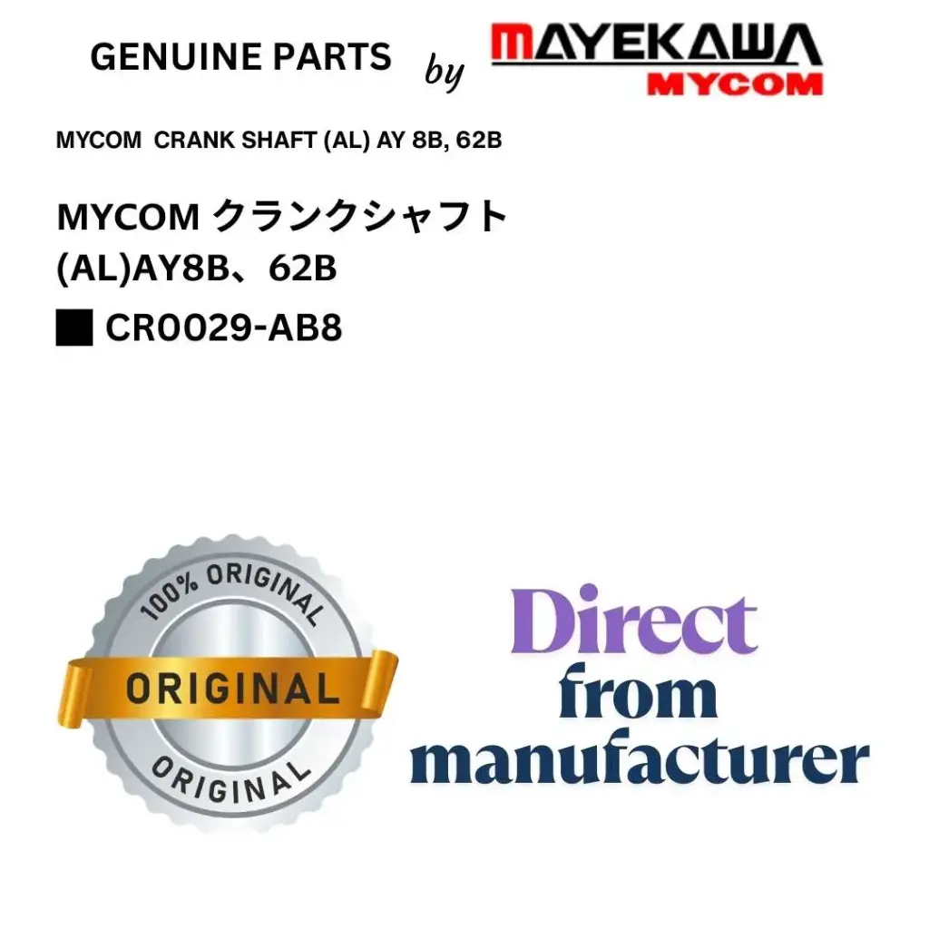 CR0029-AB8 MYCOM  CRANK SHAFT (AL) AY 8B, 62B