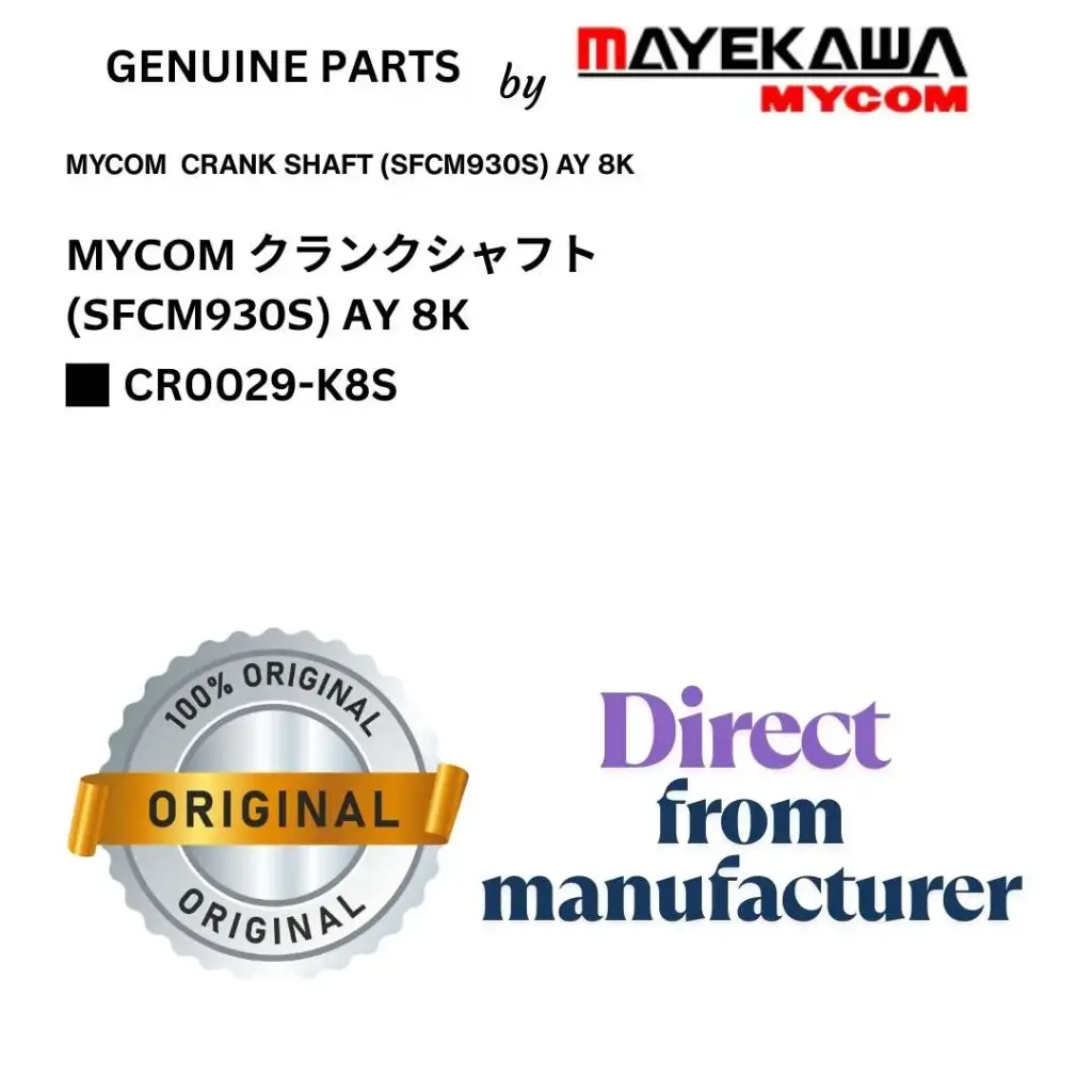 CR0029-K8S MYCOM  CRANK SHAFT (SFCM930S) AY 8K