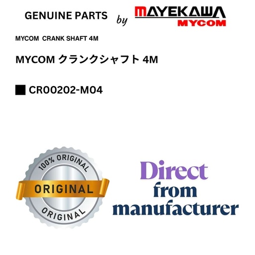 [CR00202-M04] CR00202-M04 MYCOM  CRANK SHAFT 4M